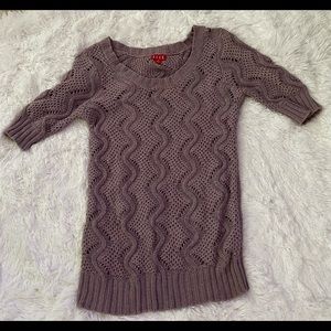 Glittery Short sleeve sweater